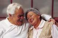 Senior Couple Embracing