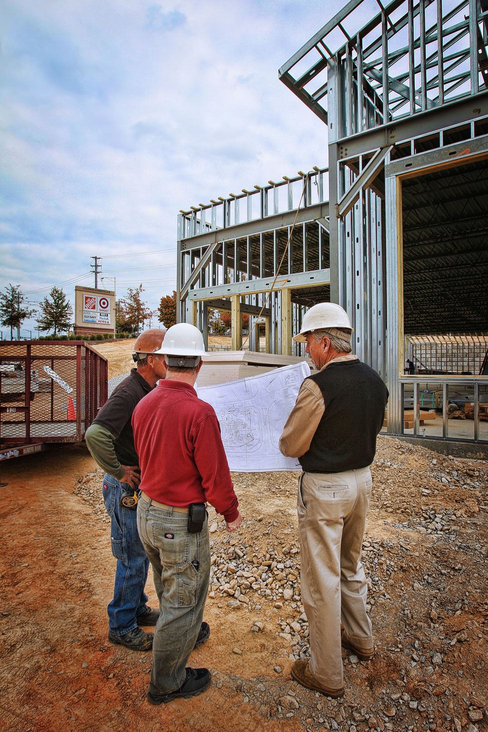 People at Construction Site
