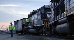 Train and tracks photo