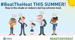 Beat the heat graphic
