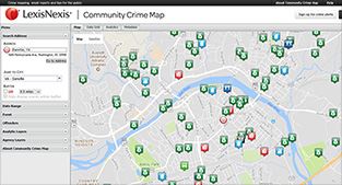Crime map screenshot
