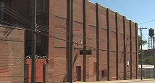 Exterior photo of former Durham Hosiery building