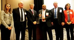 Community Economic Development Award presentation. From left to right, Left to right Corrie Teague B