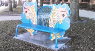 Jim Gallucci Koi Bench