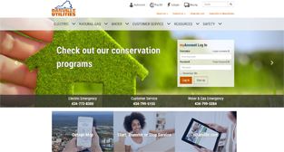 Danville Utilities website screenshot