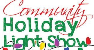 Community holiday light show logo