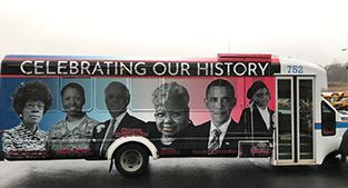 Danville Transit Black History Month Bus Wrap
