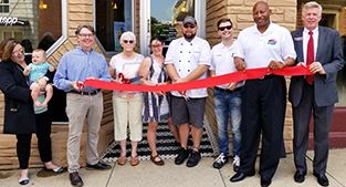 King Cropp Food ribbon cutting