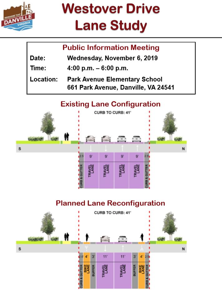 Flyer - Proposed Westover Drive lane reconfiguration