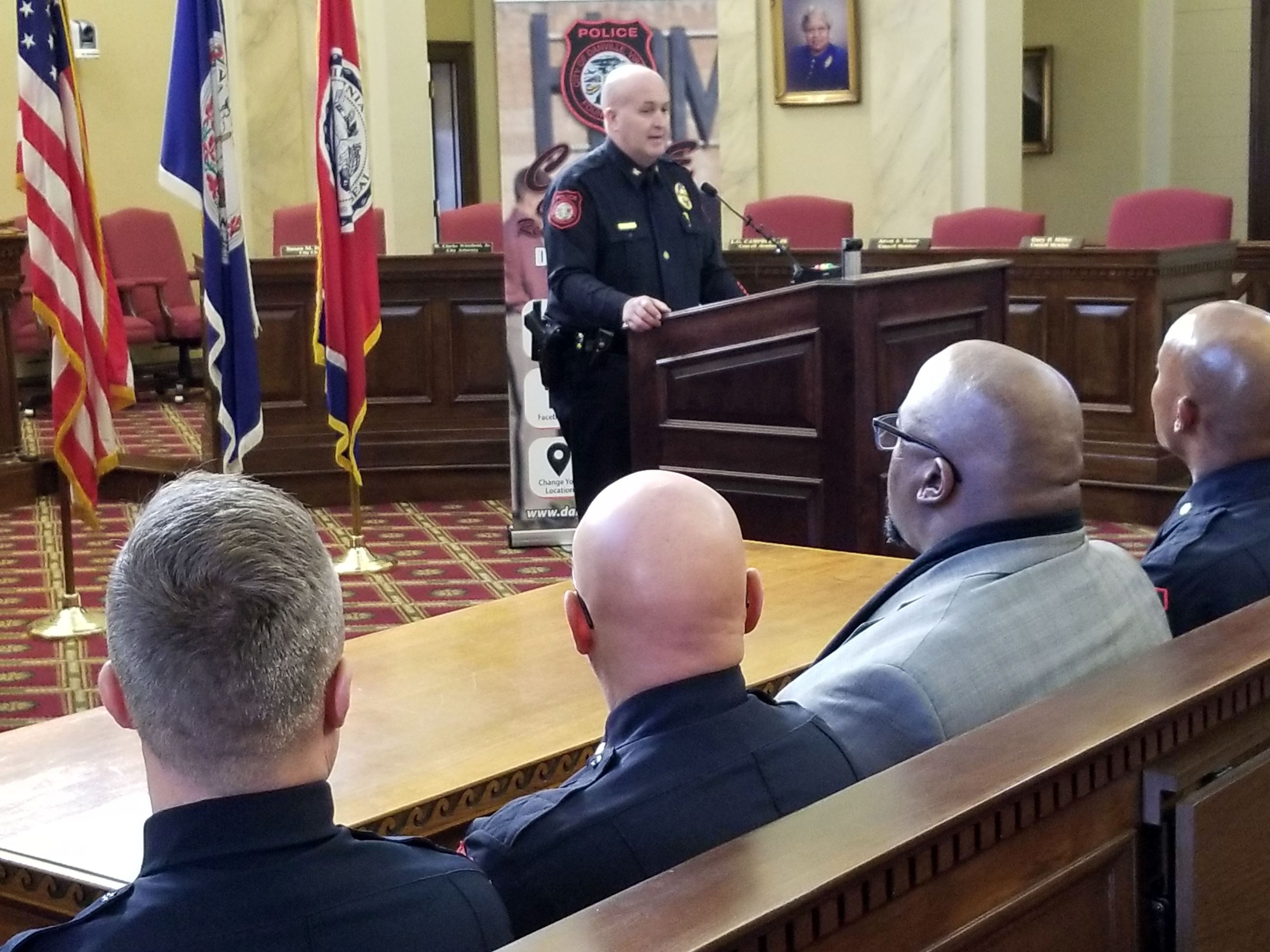 Police Chief Booth speaks at Jan. 23, 2020, news conference