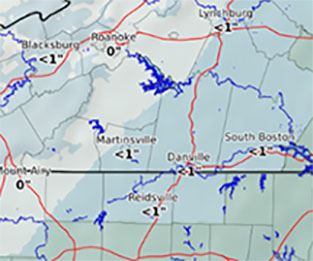National Weather Service graphic posted Wednesday, Feb. 19, 2020
