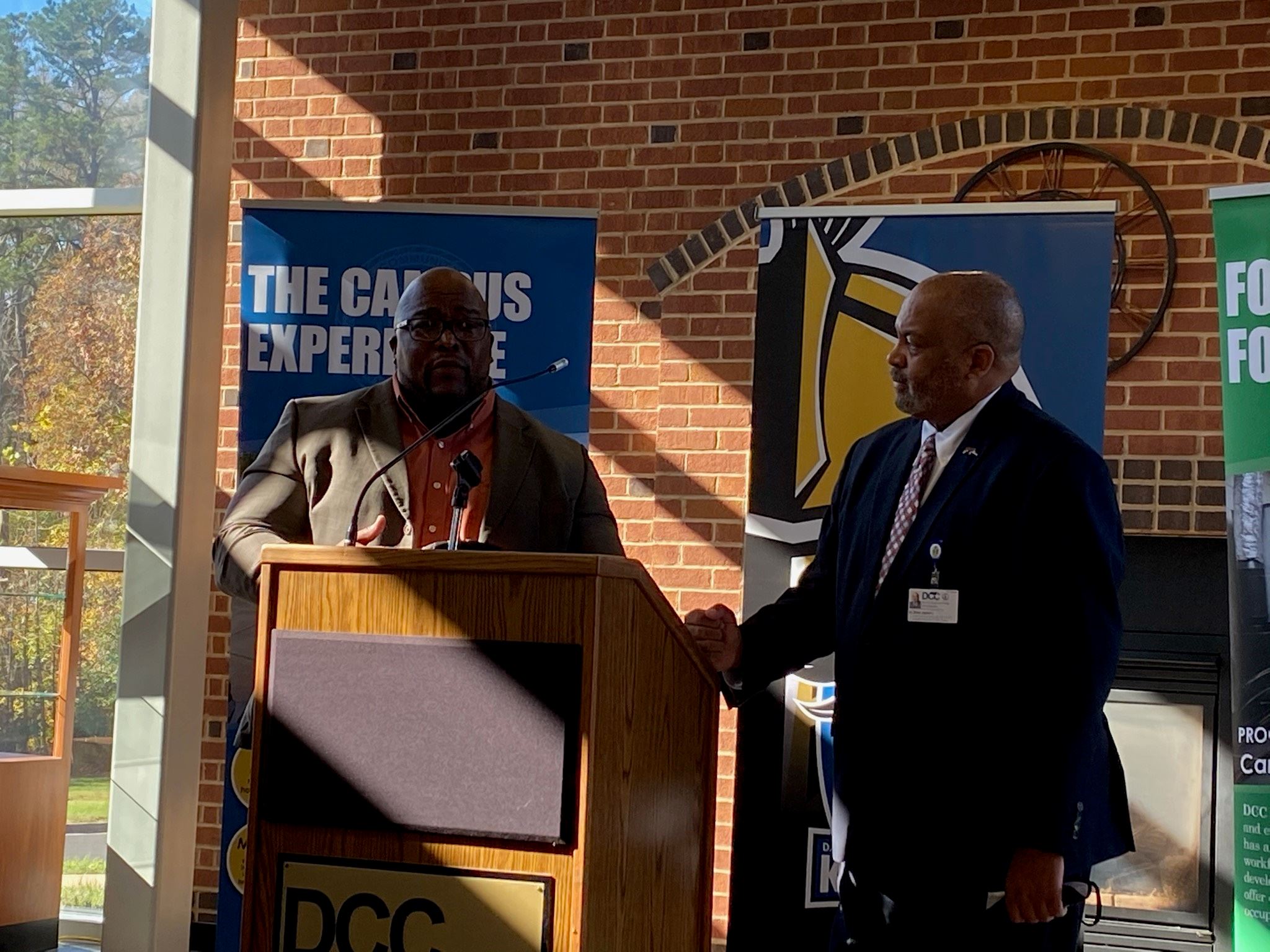 Robert David, left, and Brian Jackson