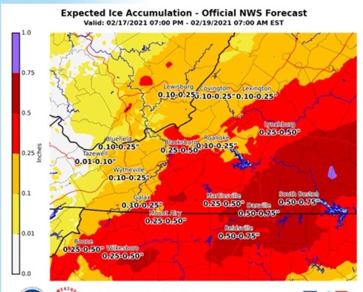National Weather Service graphic