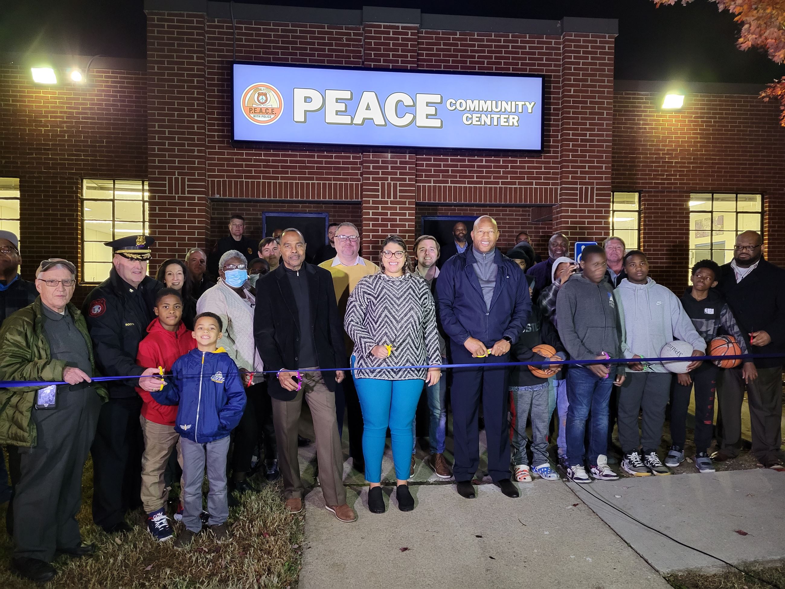 Ribbon cutting for PEACE Community Center