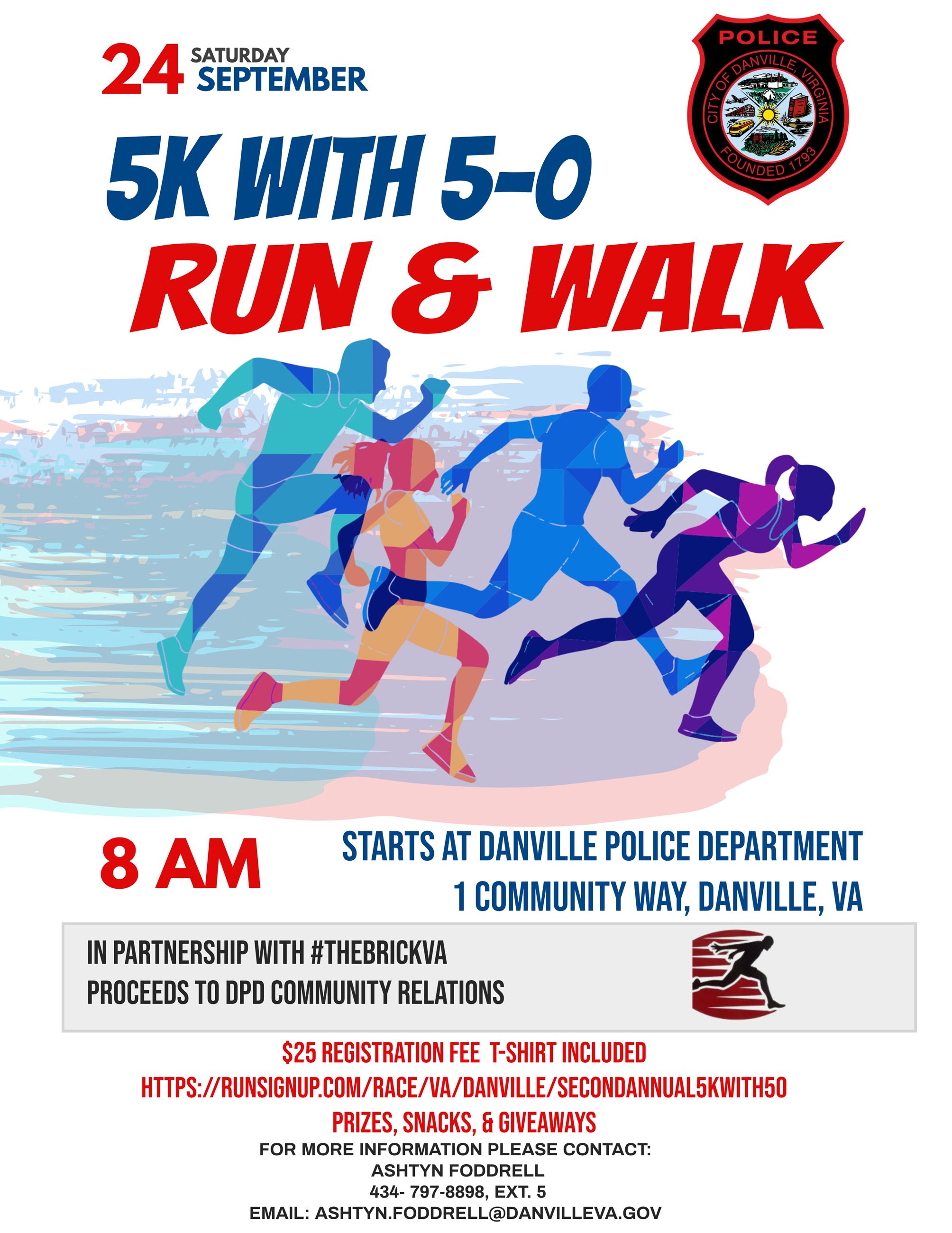 2nd Annual 5K With 5-0 Flyer
