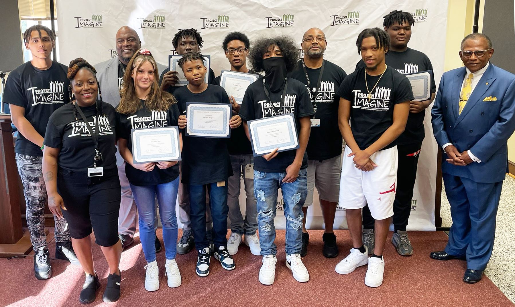 Group shot of Project Imagine graduates