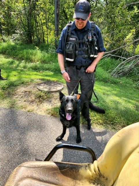 Jeff and K9 Cynder