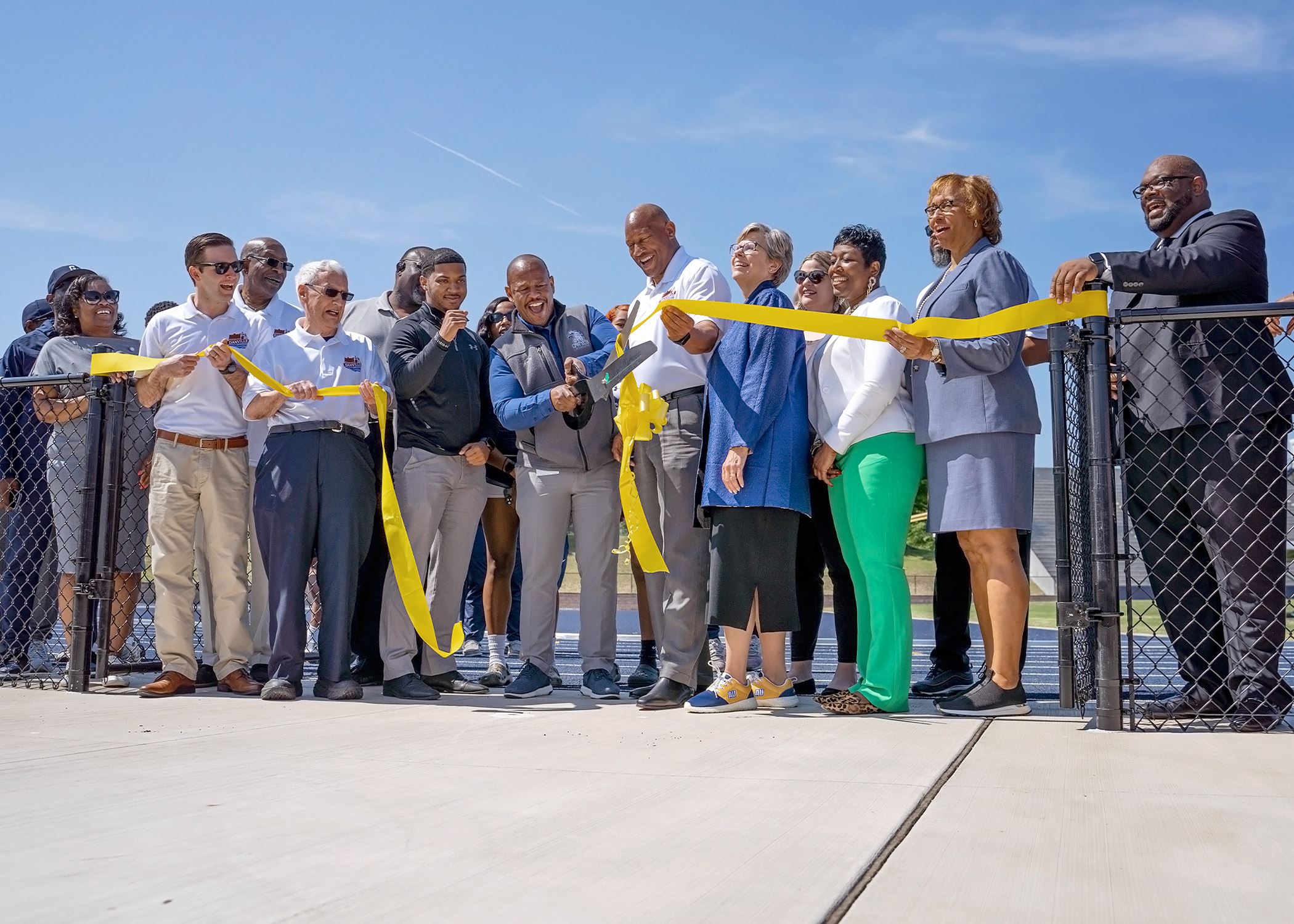Track and field ribbon cutting ceremony