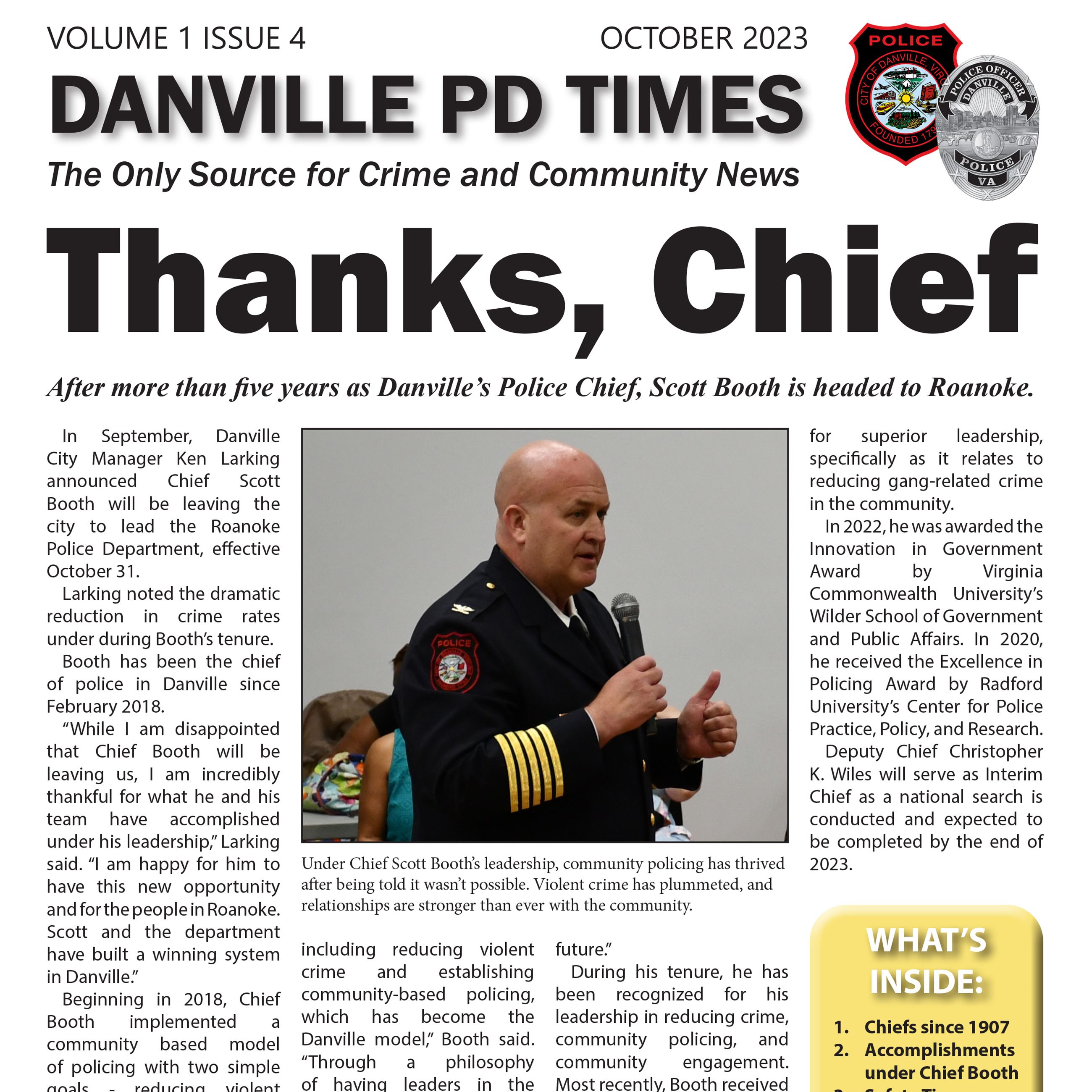 Danville PD Times Vol 1 Edition 4-1