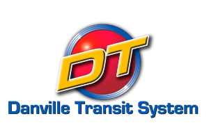 Danville Transit logo featuring a stylized DT