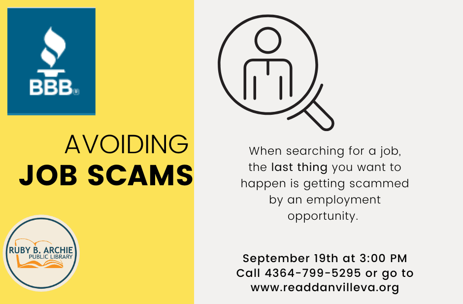 BBB Presents- Avoiding Job Scams (Facebook Post)