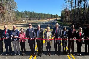 Ribbon cutting for Harville-Saunders Parkway