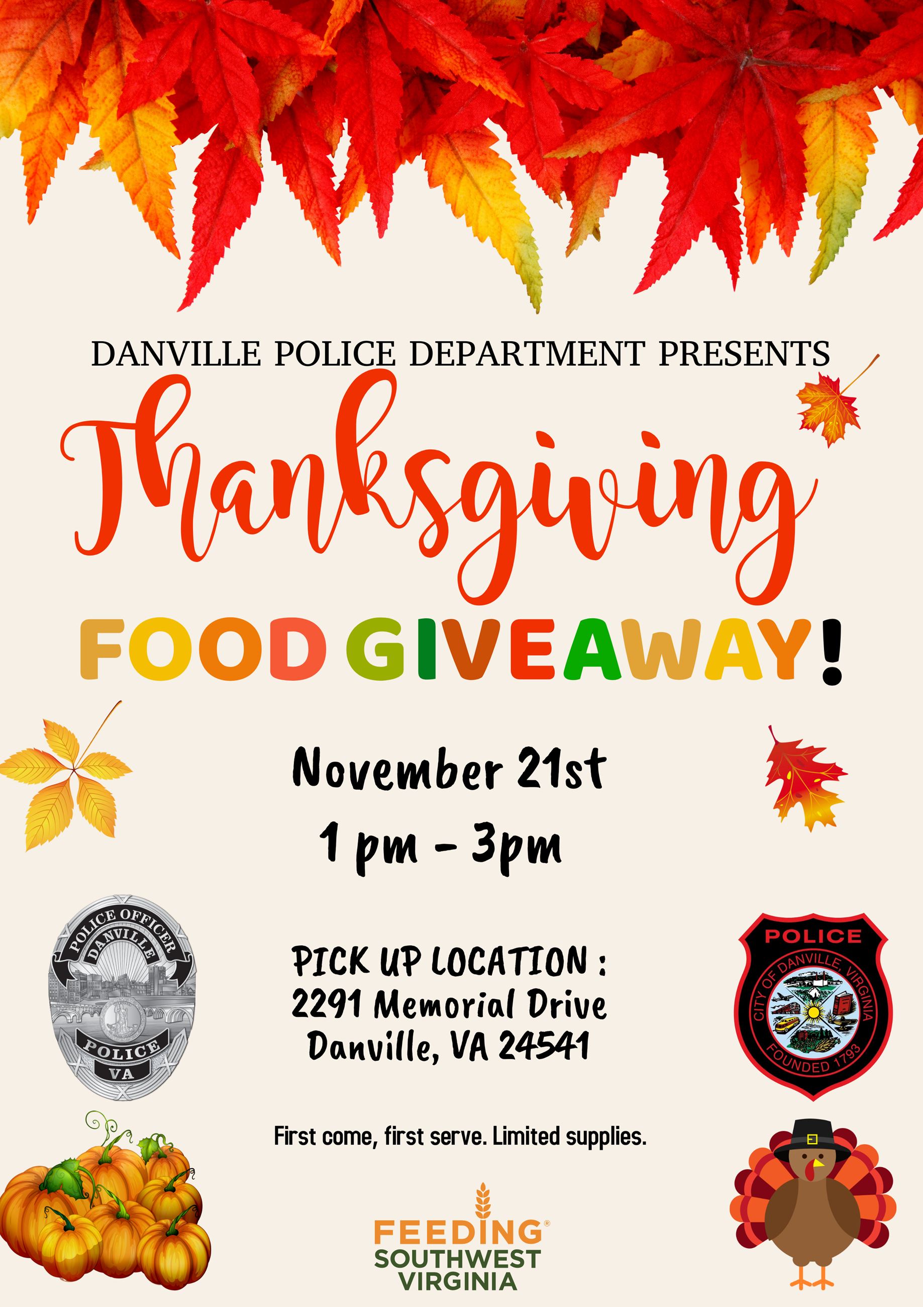 Thanksgiving Food Giveaway