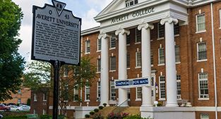 Main Hall historical marker unveiled in ceremony at Averett University