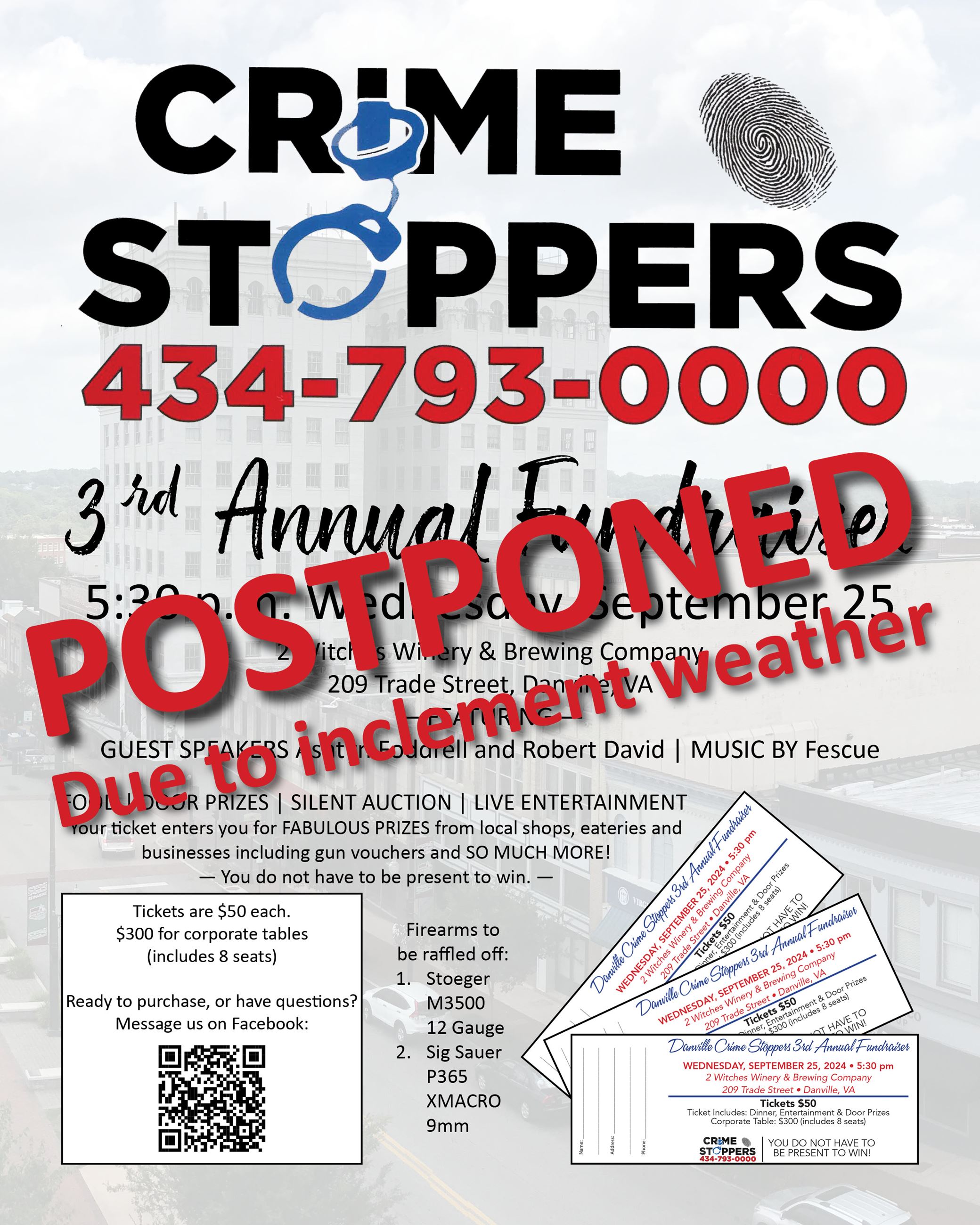 Crime Stoppers Banquet POSTPONED