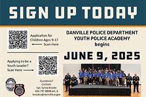 youth police academy flyer