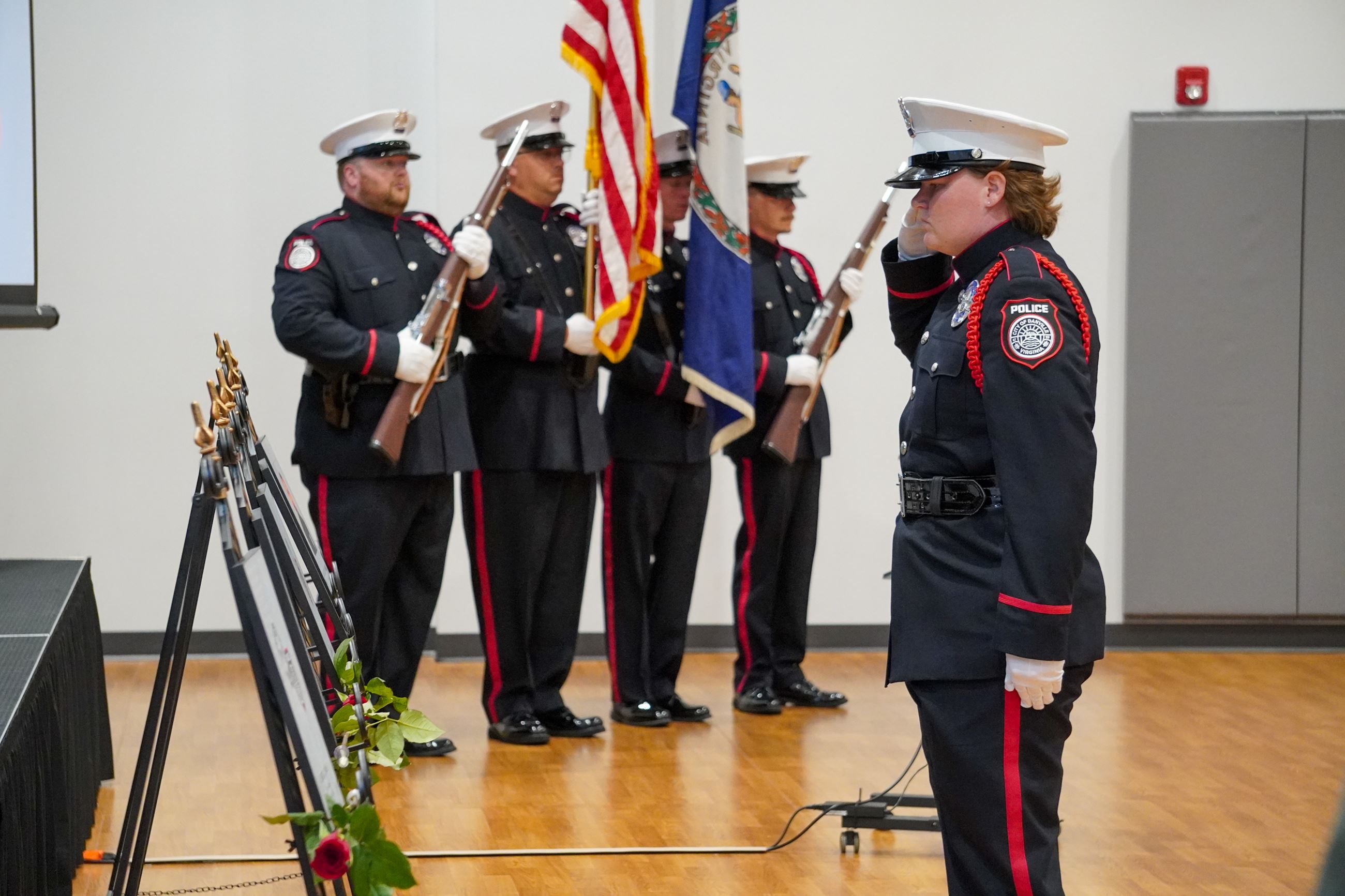 2025 Peace Officers Memorial Day Service Rose Placement