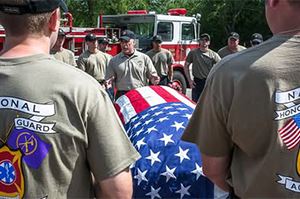 Photo of Honor Guard training