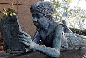 Danville Public Library statue